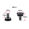 M8 Crank Bolt for Bicycle 4-Point Bottom Bracket, Stainless Steel