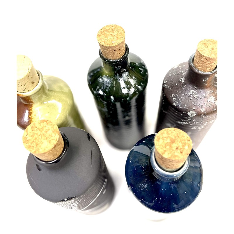 Ion Bottle, Radium Bottle, Water, Shigaraki Ware Original Bottle (Blue