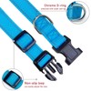 Reflective Dog Collar with Buckle Adjustable Safety Nylon Collars for