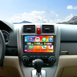 Android 15 8 core 4G+64G Qualcomm Chipset Car Stereo for Honda CRV 2007-2011 9 inch Touchscreen with Carplay Android Auto Cool Fan Shaderlab Topics 3D Car Model Display Bluetooth 5.1 Custom UI DSP