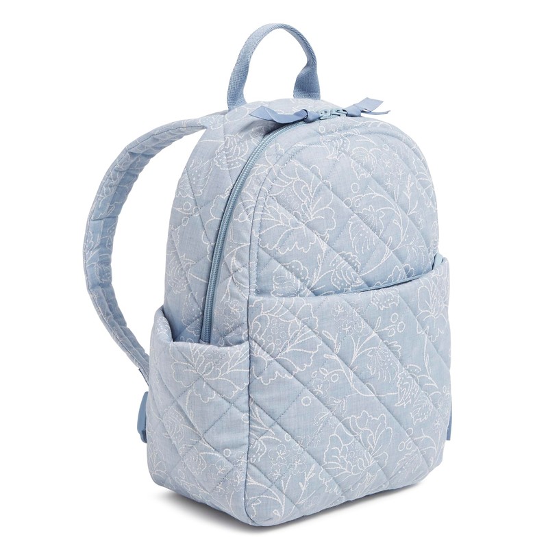 Vera Bradley Women's Cotton Small Backpack, Sweet Garden Lace, One