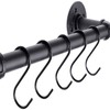 YSGSMOM 31 Inch Wall Mounted Pot Rack, Industrial Utensils Wall