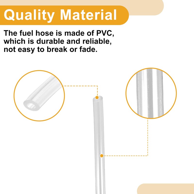 Partuto 1 Set Universal Petrol Fuel Line Gas Line Pipe
