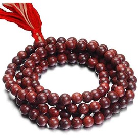 URBANWAZE Rosary Beads Mala Hindu Japa Meditation Yoga Prayer Blesses Energy Puja Mantra Yantra Necklace Brown 108 Beads