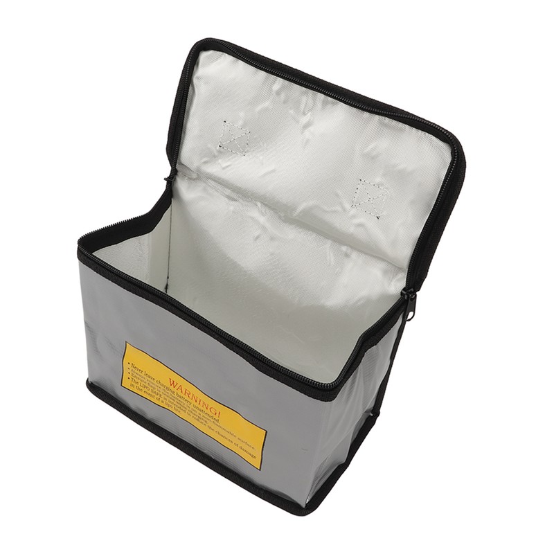 3Pcs Lipo Battery Safe Bag Fireproof Explosionproof Large Capacity Storage