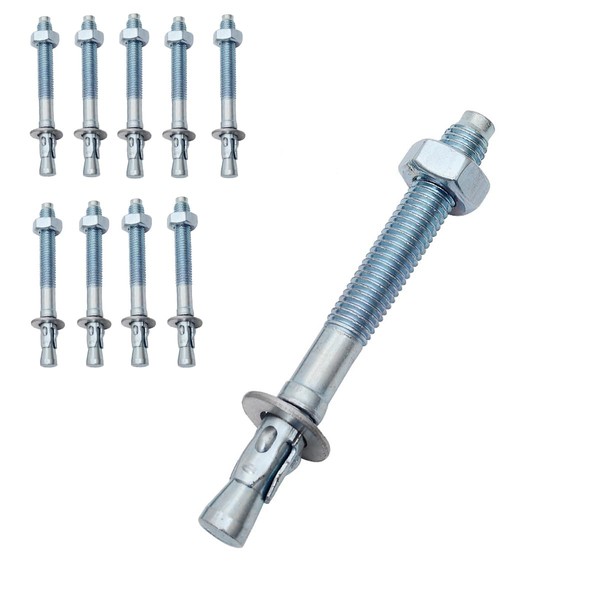 1/2 inch x 4 inch (M12x100mm) Zinc Plated Wedge Anchors,
