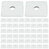 LIDSCURA 50 Packs 304 Stainless Steel Squares Washer Heavy Duty