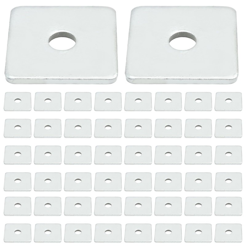 LIDSCURA 50 Packs 304 Stainless Steel Squares Washer Heavy Duty