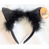 Black Cat w/ Glitter Headband