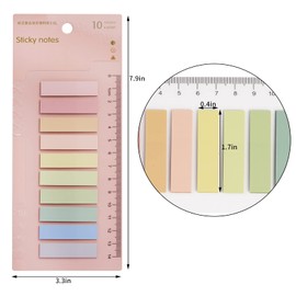 12 Sheets Sticky Book Tabs, Flag Sticky Tabs for Notebooks, Books, Annotating