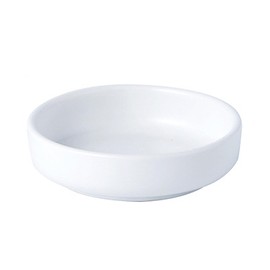 NatSumeBasics White Ceramic Paper Clip Holder Cute Paper Clips Holder Round PaperClips Dispenser Push Pin Holder Elegant Desk Organizer Accessories Supplies (White)