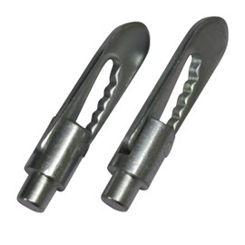 Antiluce Fasteners Drop Lock Pins x2 (8MM - 12MM Anti Luce Catch Latch Trailer Bolt) (12MM Weld On Pin)