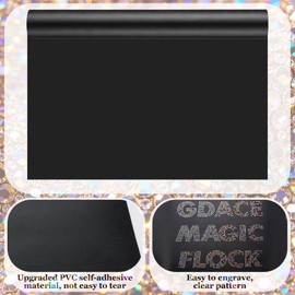 Batiyeer 11.8'' x 2.2 Yard Rhinestone Template Stencil Kit Includes 26 Colors Hotfix Sticky RhinestonesSheet Squeegee Self Adhesive PVC Template for DIY Clothing Bag Shoes Heat Transfer Crafts