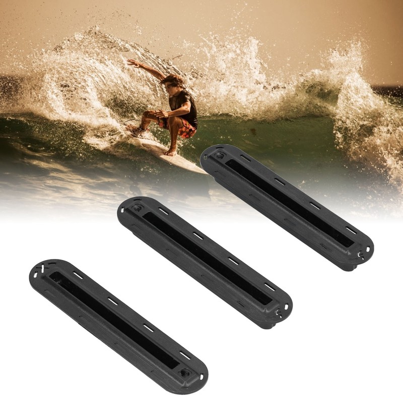 3Pcs/set Surfboard Rudder Groove Plastic Finned Box Plug Fin Plug