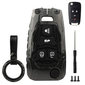 MARRLVE Key Fob Replacement 4 Button for Chevy Cruze Equinox Camaro Impala Malibu Sonic Buick Regal Verano Encore Lacrosse GMC Terrain 2010 2011 2012 2013 2014 2015 2016 2017 2018 2019 Car Keys