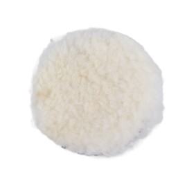 Almohadilla para Pulir y Encerar de Lana, Material de Lana Blanca, Amortiguador para Pulido de Coche de 3, 4, 5, 6 y 7, Nuevo, para Pulir y Encerar de Coche, 1 ud. (6 pulgadas)