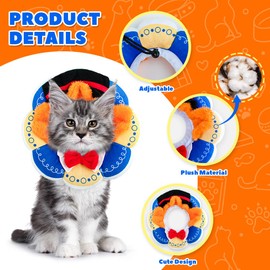 Cat Collar, Adjustable Cat Collar for Cats, Small After Surgery, Soft Leak Protection, Cat Collar, Recovery Collar, Cone, M