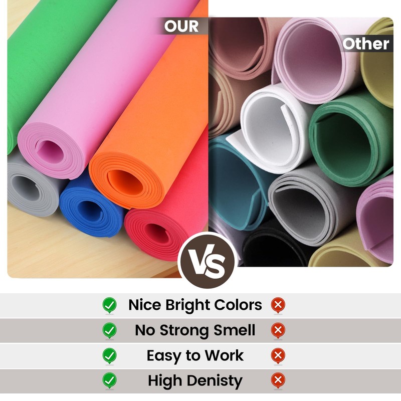 Brown EVA Foam Sheets, Do²ping 10mm EVA Foam Roll, 39''x13.9''