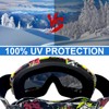 dcas Cool Colourful Motorcycle Goggles, Adjustable UV Protection, Windproof, Anti-Fog