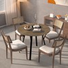 Wild & Bold 35.43" Round Dining Table – Modern Small