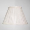 Traditional Classic Cream Faux Silk Pleated Inner Lined Lamp Shade