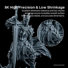 ELEGOO Upgraded 8K ABS-Like 3.0 Resin, High Toughness, Fast Curing 405nm LCD UV-Curing Resin for 8K/12K/14K MSLA/DLP/LCD 3D Printers - Space Grey 1000g