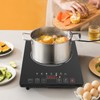 LIYUANJUN 1800W Electric Cooktop, Single Burner Electric Cooktop 8 Gears