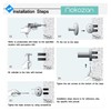 Nokozan Luxury Crystal Series Bathroom Single Towel Bar Wall Mounted,