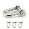 Ganzoo © Shackle Stainless Steel U-Shape | Pack of 3