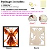 Pursuestar Wooden Laser-Cut Flame Lucifer Demon Fallen Angel Wall Decor