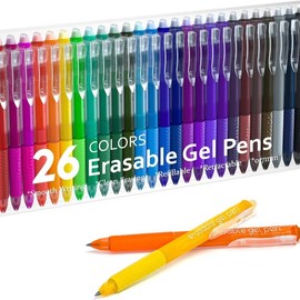 Lineon 15/22/26 Pack Erasable Gel Pens, Retractable Fine Point Clicker Pens in 15 Assorted Colors, Smooth Writing and Easy to Use for Students, Teachers and Artists, Drawing Writing Planner and Crossword Puzzles,magical pen,gift,dealsforyoudays:_26 Colors