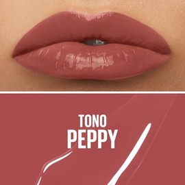 Maybelline Super Stay Vinyl Ink, Labial Líquido de Larga Duración, Efecto Vinilo y Acabado Brillante Instantáneo, Color Intenso por Hasta 16 Horas, To