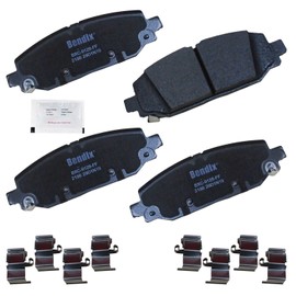 Bendix Priority1 CFC2186 Ceramic Rear Brake Pads for Jeep Wrangler 2024-2018