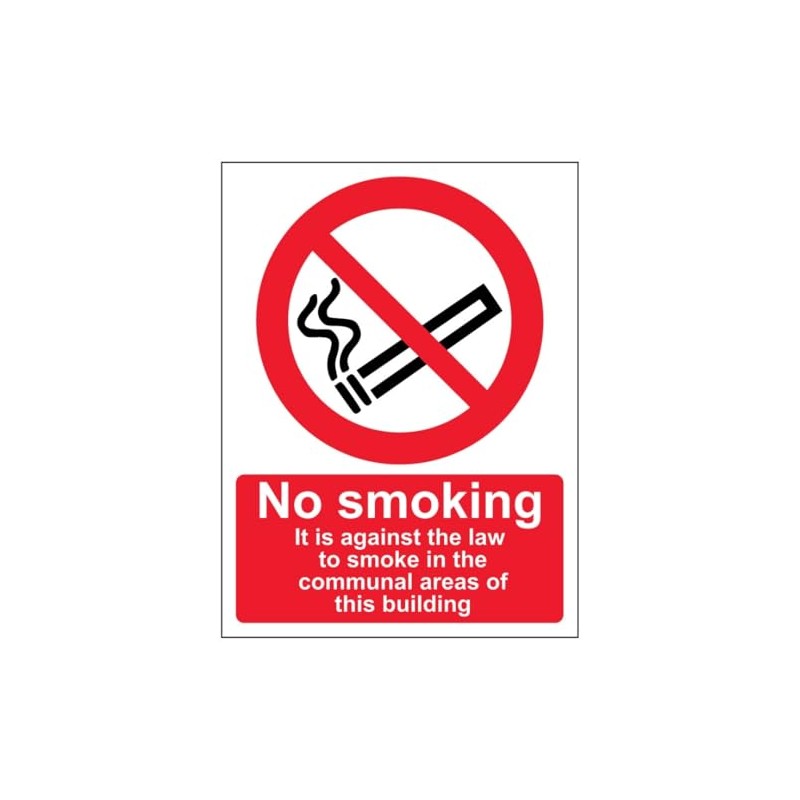 V Safety No Smoking In Communal Area - Portrait 150