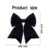 Black Glitter Bow Tie Sequin Hair Bows for Girls Women