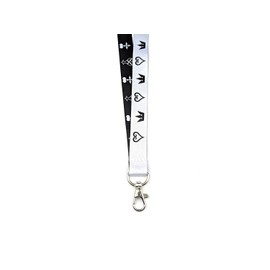 Tennada Hearts Kingdom Neck Lanyard with Claw Clasp | Key Holder, ID Badge Holder, Whistle Holder