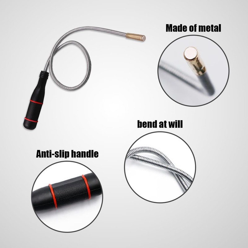 1 x long magnetic rod, rod magnet, magnetic telescopic rod,