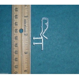 Shade Doctor of Maine 1 3/4 inch Hidden Channel Valance Clips for Horizontal Wood Mini Blinds from (6)