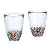 ADERIA Tsugaru Vidro Nebuta Series Sake Glass, Made in JapanIris