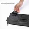 Leather Car Sun Visor Organizer with Net & Zipper, Ultra