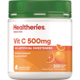 Healtheries Vit C 500mg Chewable Tablets 200