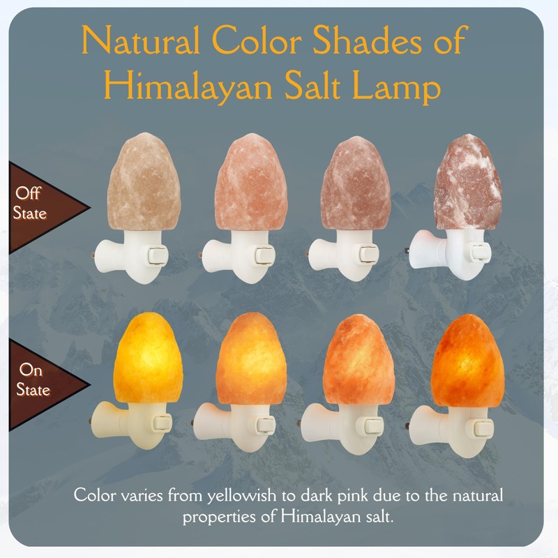 Spantik Pink Himalayan Salt Lamps - Hand Carved, Natural Night