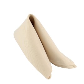 WedDecor 20 Inch Beige Cotton Polyester Table Napkin for Home, Hotel, Dinning, Wedding, Banquet, Party, Events, Hemmed Edges Lightweight & Machine Washable, 10pcs