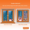 WALPLUS Xmas Window Decorations Reusable Christmas Window Clings Double Sided