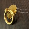 dophee 2Pcs 1.18" Vintage Copper Round Ring Style Dresser Drawer