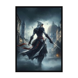 Katomula 100 PCS MTG Card Sleeves with 100 PCS Perfect Fit Sleeves, Art Matte Card Sleeves with Inner Sleeves - Fit Standard Size Cards - Assassin