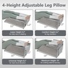 4 Heights Leg Elevation Pillow Blood Circulation, Swelling, L 29"