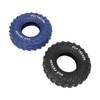 2Pcs Blue Black Rubber Tire Dog Chew Toy Safe Tire