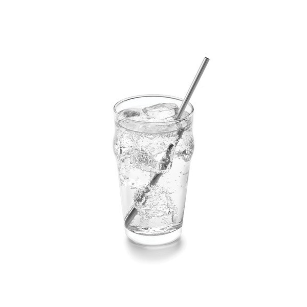 Outset Stainless Steel Straight Reusable Straws, 1 x 4.5 x
