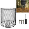 Foldable Deer Feeder Varmint Guard, 13x12 in Stainless Steel Deer